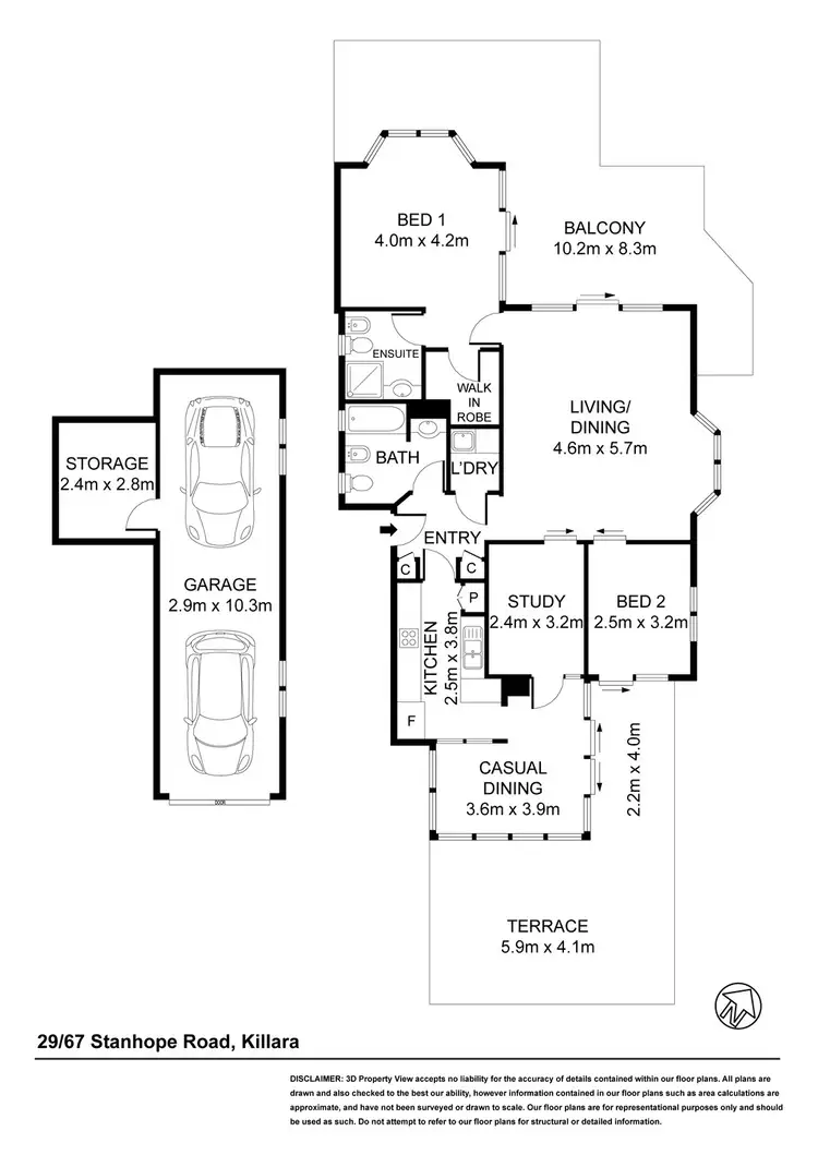 Floorplan of Homely apartment listing, 29/67 Stanhope Rd, Killara NSW 2071
