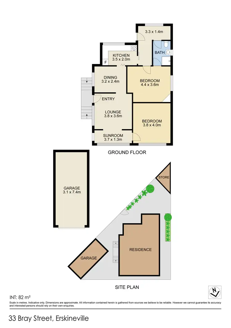 Floorplan of Homely house listing, 33 Bray Street, Erskineville NSW 2043