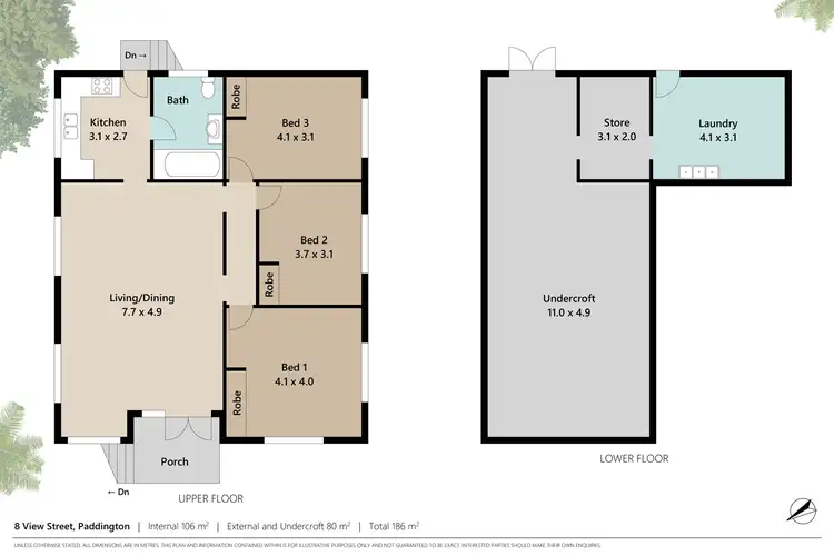 Floorplan of Homely house listing, 8 View Street, Paddington QLD 4064