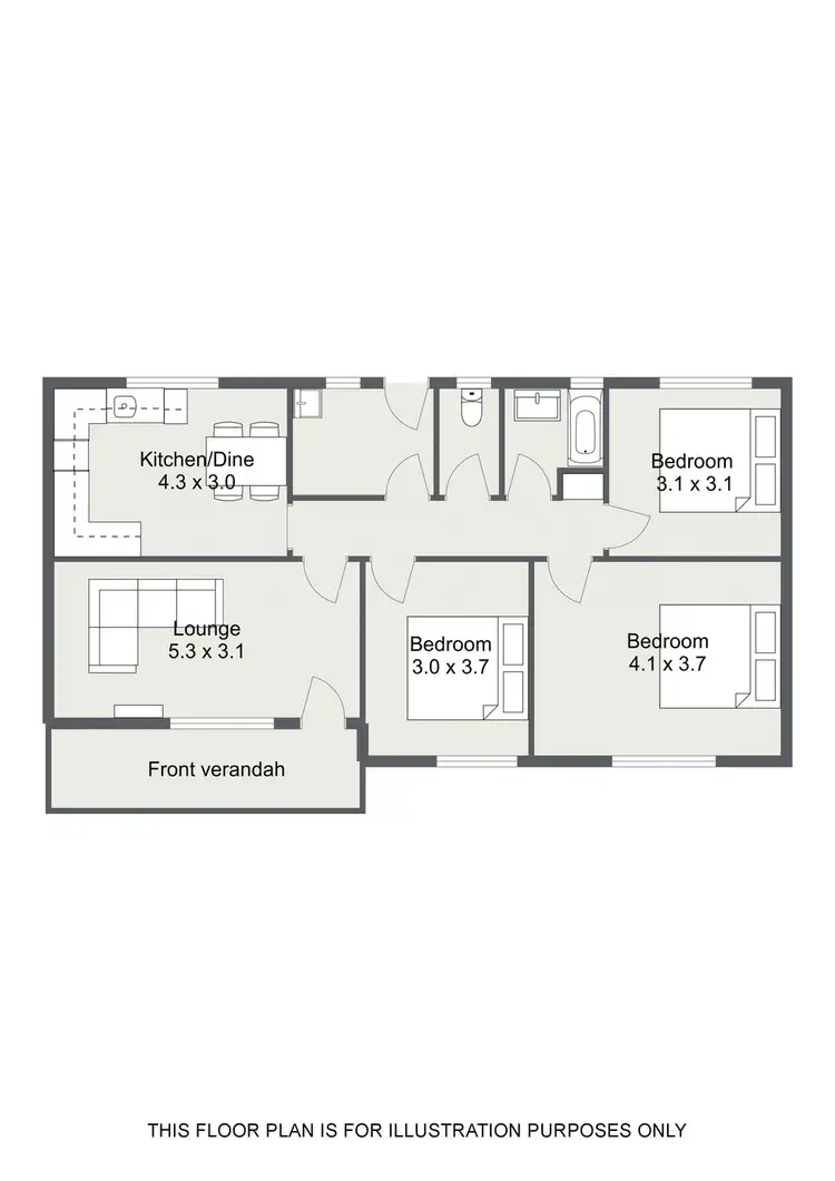 Floorplan of Homely house listing, 18 THIRD AVENUE, Naracoorte SA 5271