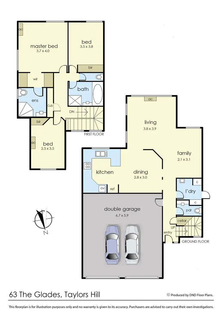 Floorplan of Homely house listing, 63 The Glades, Taylors Hill VIC 3037