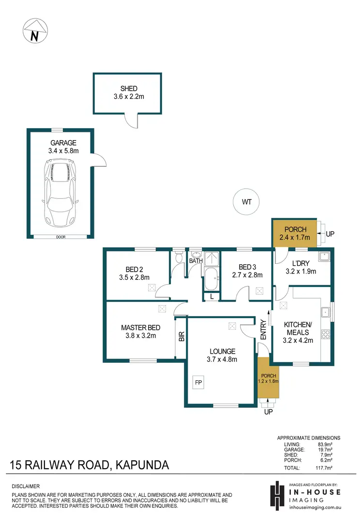 Floorplan of Homely house listing, 15 Railway Road, Kapunda SA 5373
