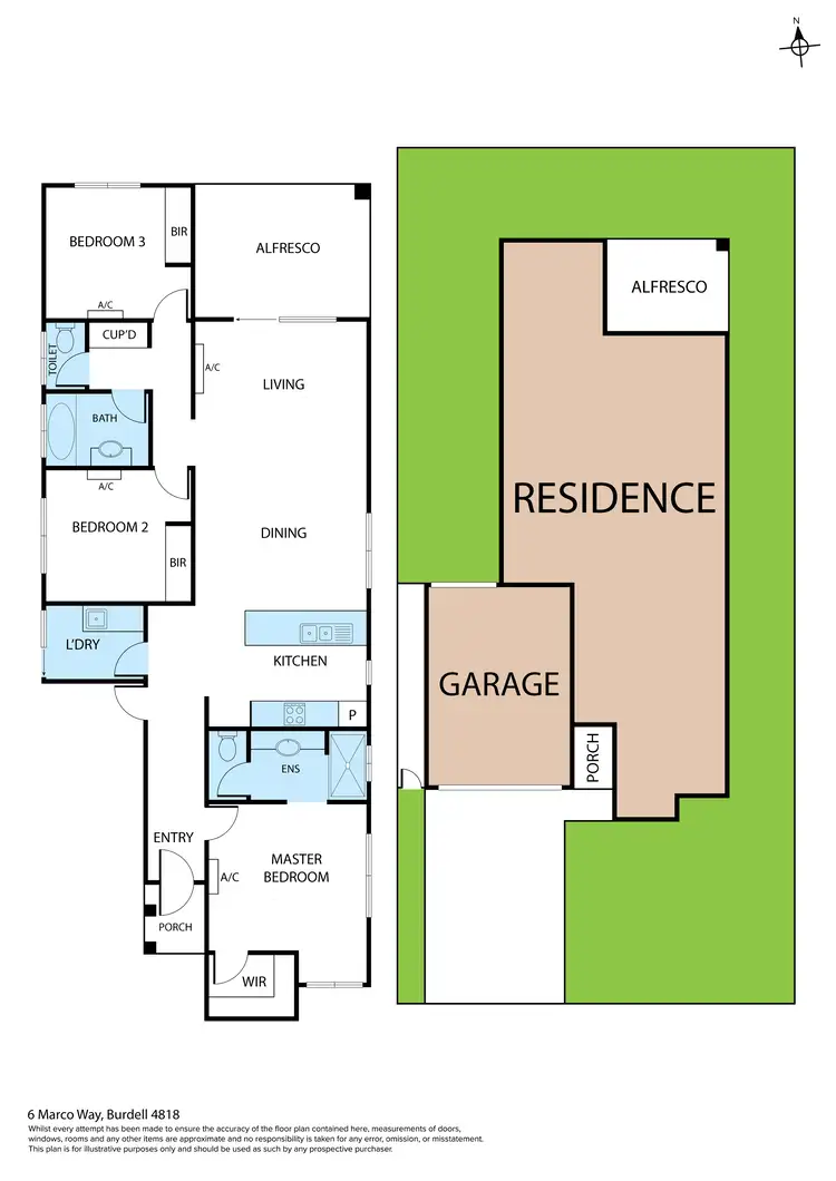 Floorplan of Homely house listing, 6 Marco Way, Burdell QLD 4818