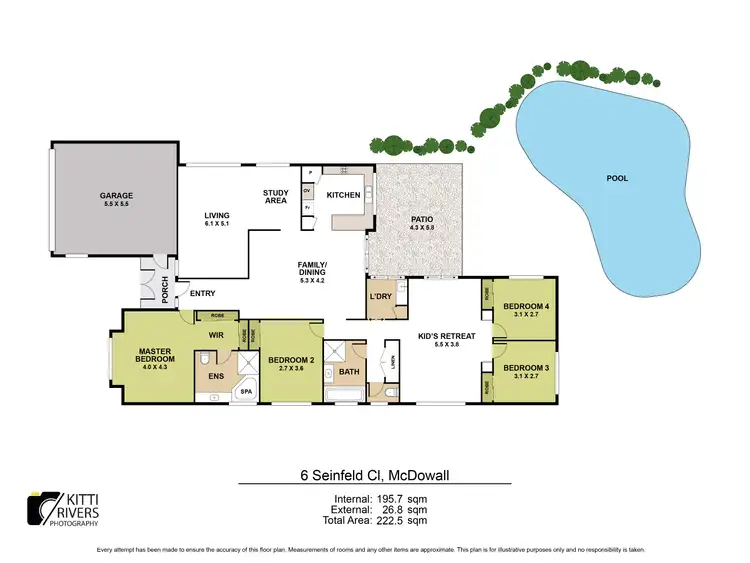 Floorplan of Homely house listing, 6 Seinfeld Close, Mcdowall QLD 4053