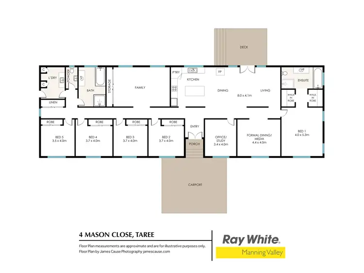 Floorplan of Homely rural property listing, 4 Mason Close, Taree NSW 2430