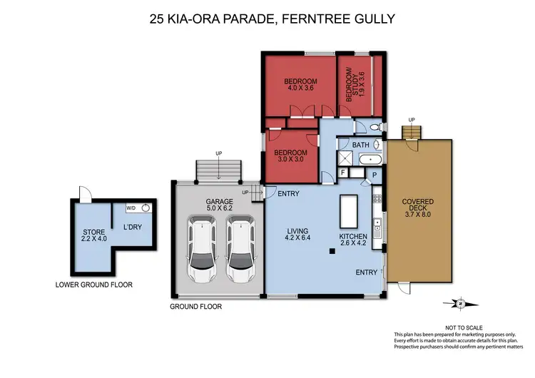 Floorplan of Homely house listing, 25 Kia- Ora Parade, Ferntree Gully VIC 3156