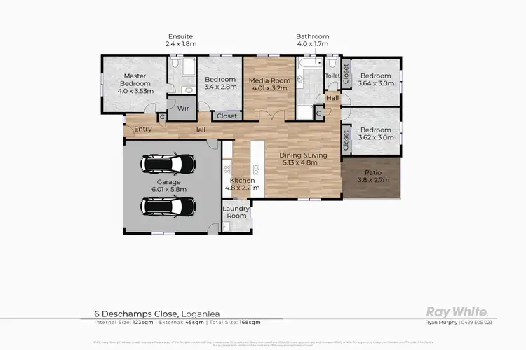 Floorplan of Homely house listing, 6 Deschamps Close, Loganlea QLD 4131