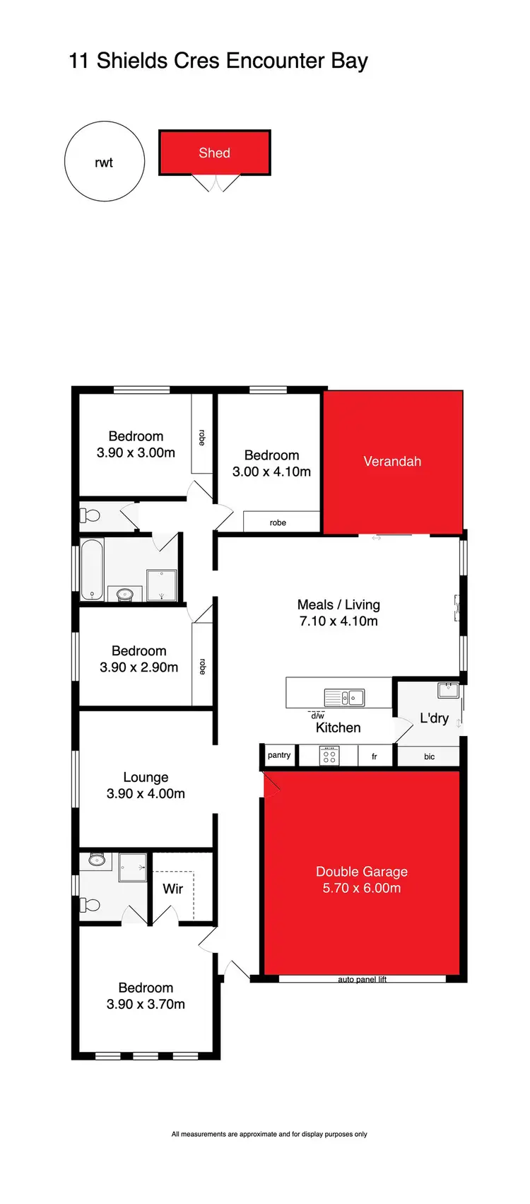 Floorplan of Homely house listing, 11 SHIELDS CRESCENT, Encounter Bay SA 5211