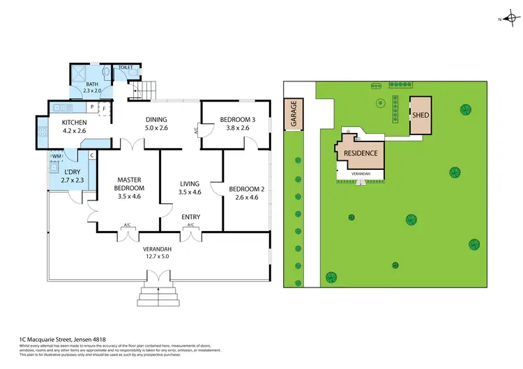 Floorplan of Homely house listing, 1C Macquarie Street, Jensen QLD 4818