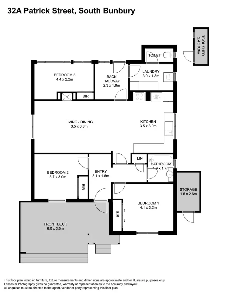 Floorplan of Homely house listing, 32A Patrick Street, South Bunbury WA 6230