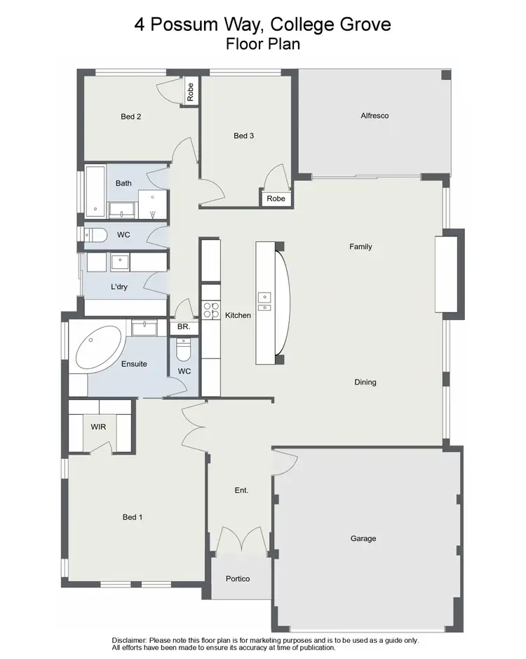 Floorplan of Homely house listing, 4 Possum Way, College Grove WA 6230