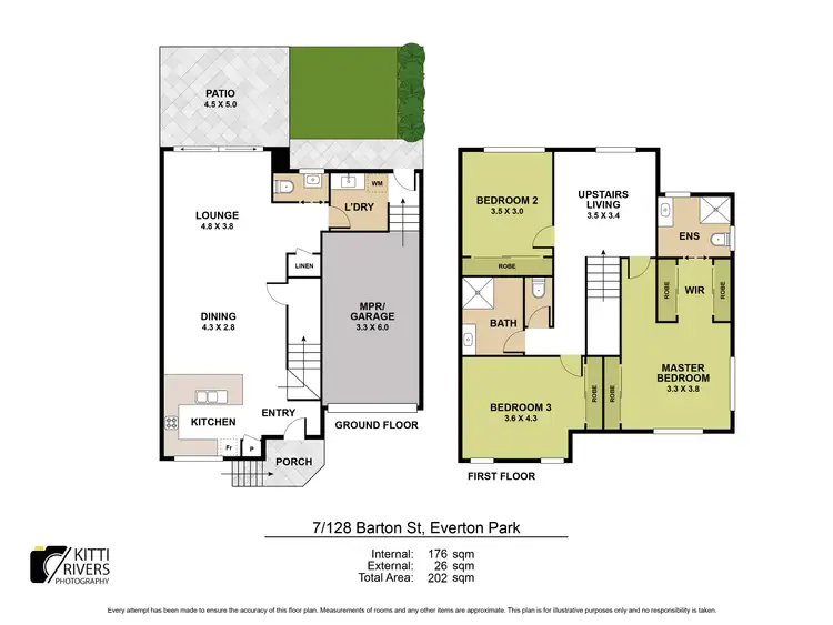Floorplan of Homely townhouse listing, 7/128 Barton Street, Everton Park QLD 4053