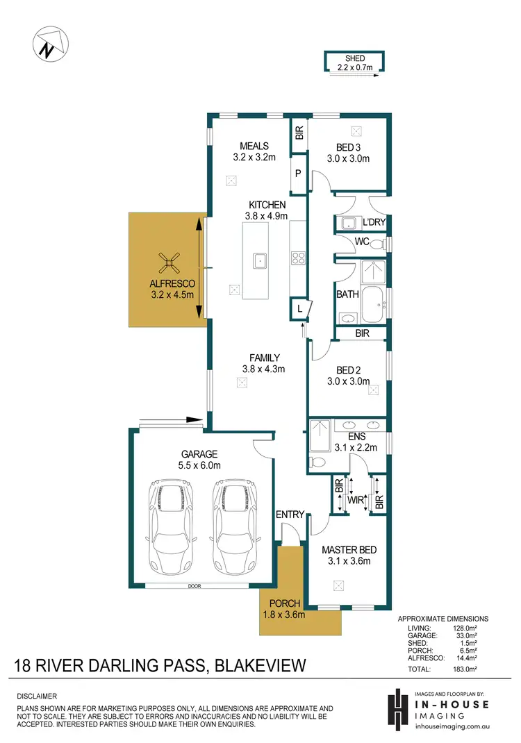 Floorplan of Homely house listing, 18 River Darling Pass, Blakeview SA 5114