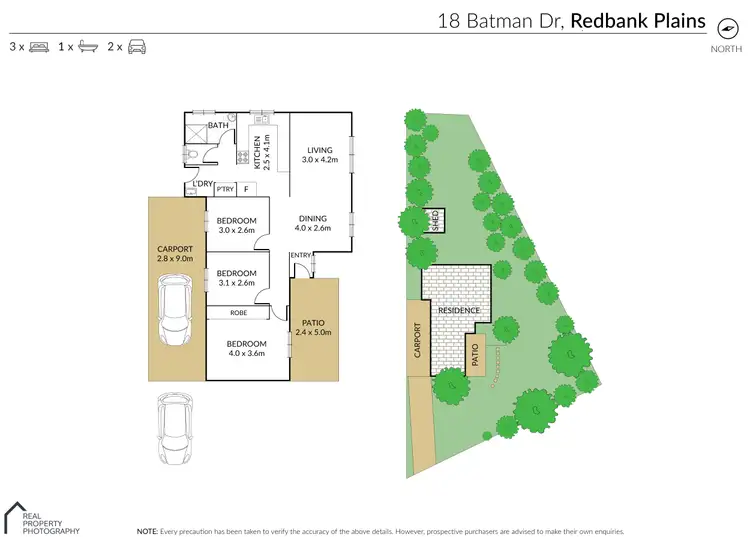 Floorplan of Homely house listing, 18 Batman Drive, Redbank Plains QLD 4301