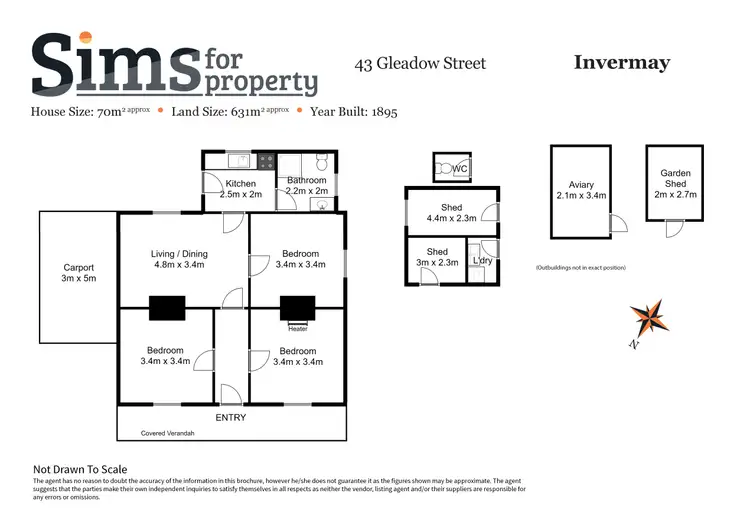Floorplan of Homely house listing, 43 Gleadow Street, Invermay TAS 7248