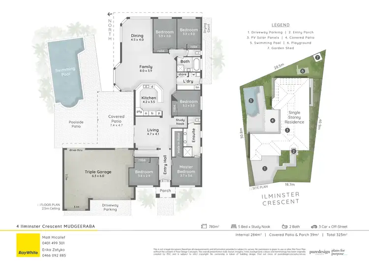 Floorplan of Homely house listing, 4 Ilminster Crescent, Mudgeeraba QLD 4213