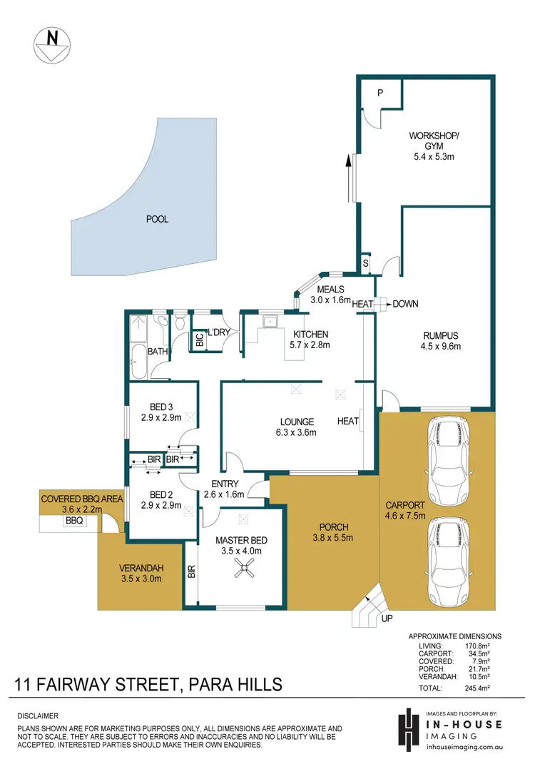 Floorplan of Homely house listing, 11 Fairway Street, Para Hills SA 5096