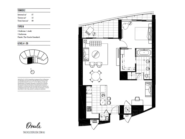 Floorplan of Homely apartment listing, 20601/21 Elizabeth Avenue, Broadbeach QLD 4218