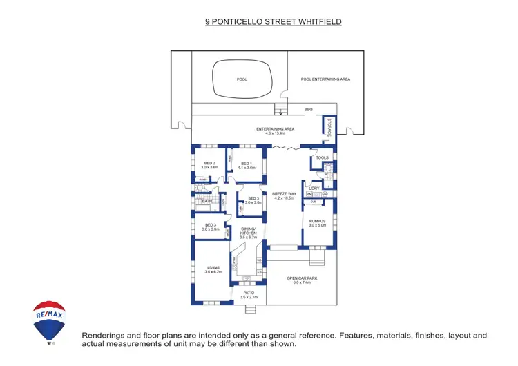 Floorplan of Homely house listing, 9 Ponticello Street, Whitfield QLD 4870