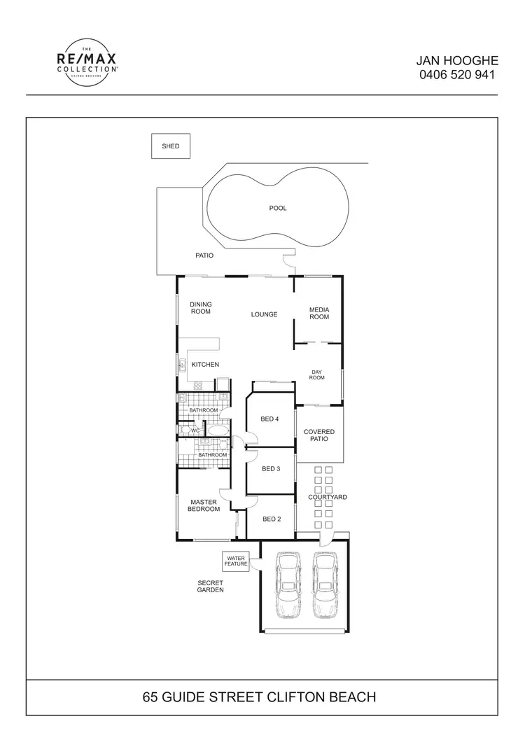 Floorplan of Homely house listing, 65 Guide Street, Clifton Beach QLD 4879
