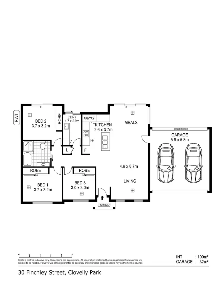 Floorplan of Homely house listing, 30 Finchley Street, Clovelly Park SA 5042