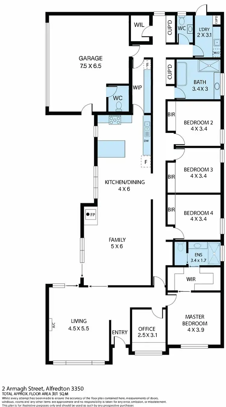 Floorplan of Homely house listing, 2 Armagh Street, Alfredton VIC 3350