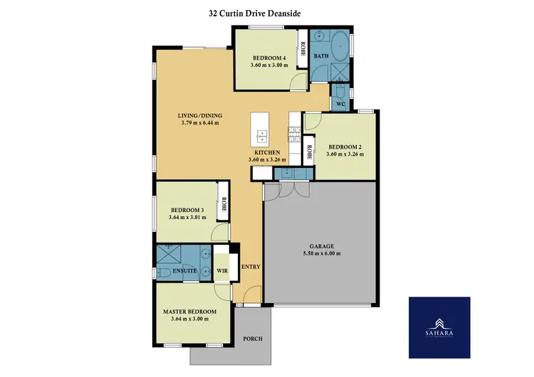 Floorplan of Homely house listing, 32 Curtin Drive, Deanside VIC 3336