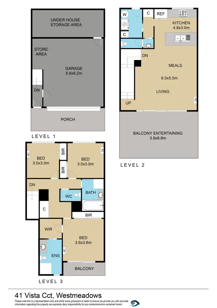 Floorplan of Homely townhouse listing, 41 Vista Circuit, Westmeadows VIC 3049