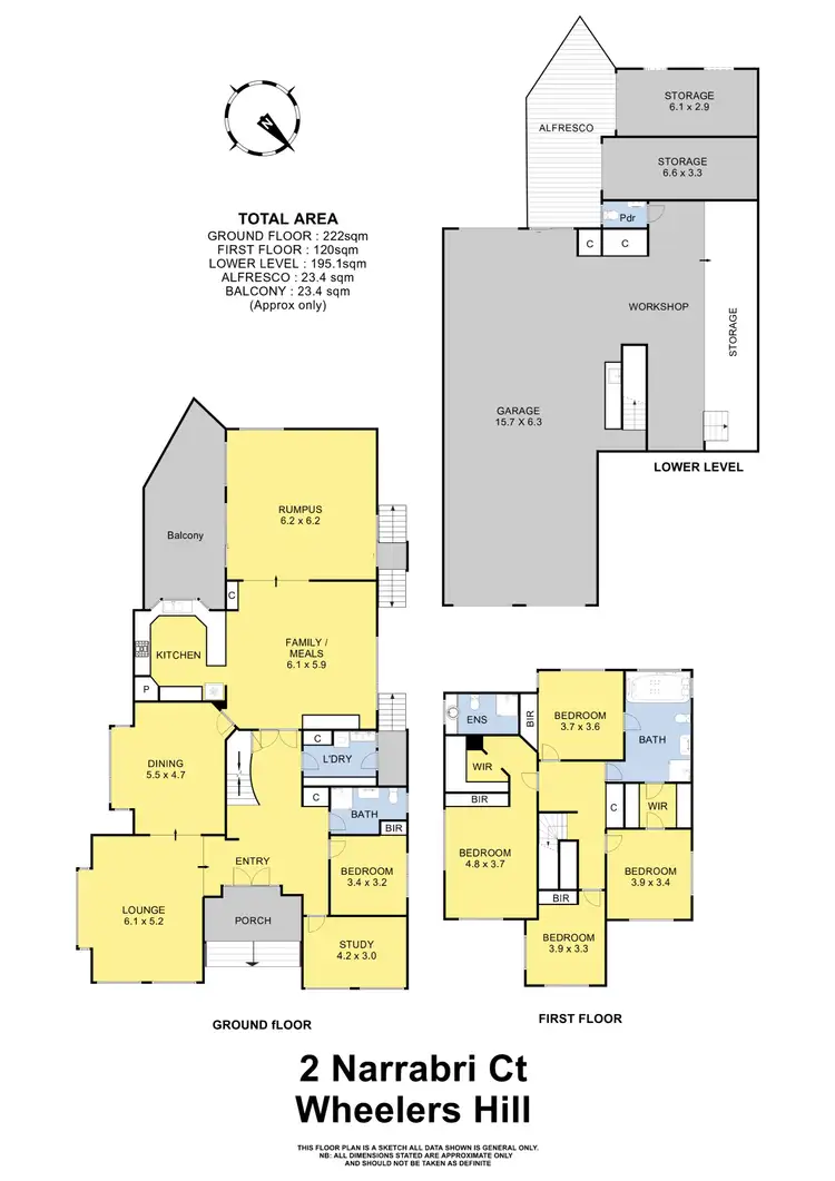 Floorplan of Homely house listing, 2 Narrabri Court, Wheelers Hill VIC 3150