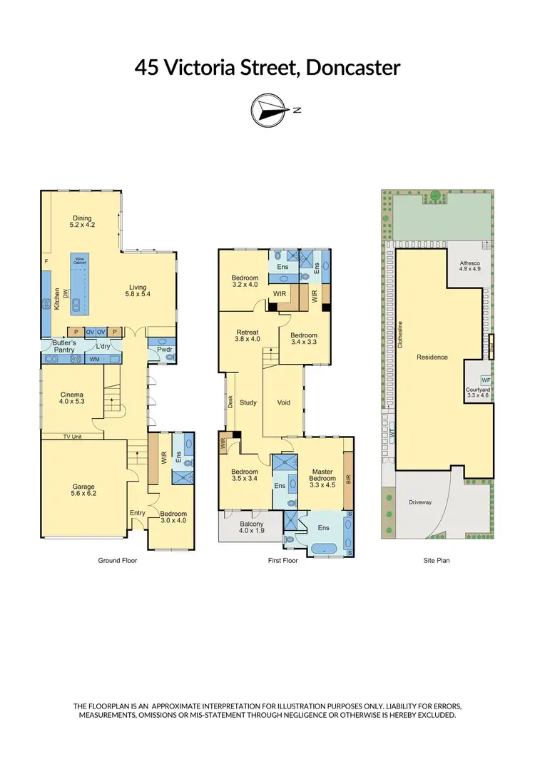 Floorplan of Homely house listing, 45 Victoria Street, Doncaster VIC 3108