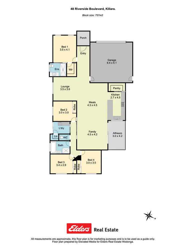 Floorplan of Homely house listing, 48 Riverside Blvd, Killara VIC 3691