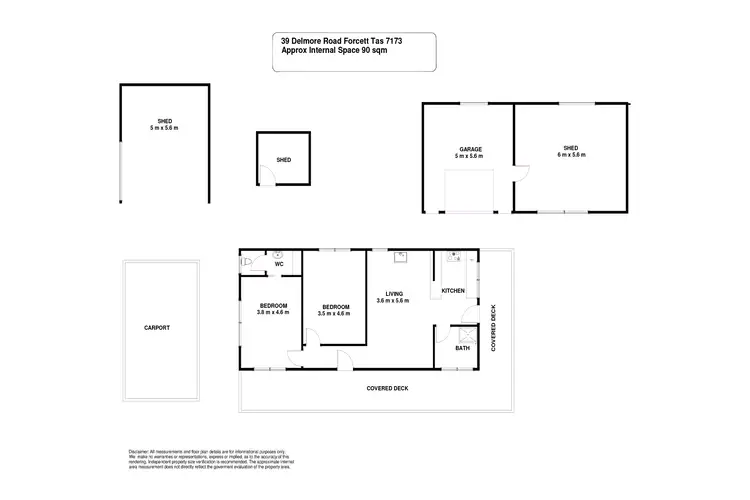 Floorplan of Homely house listing, 39 Delmore Road, Forcett TAS 7173