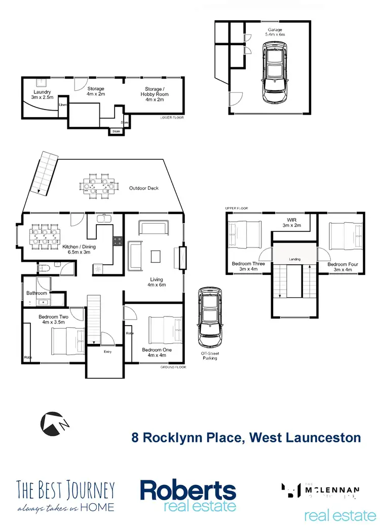 Floorplan of Homely house listing, 8 Rocklynn Place, West Launceston TAS 7250