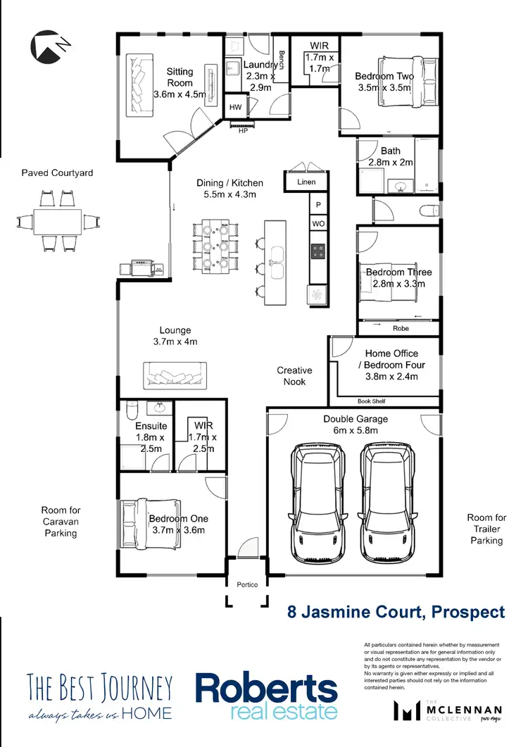 Floorplan of Homely house listing, 8 Jasmine Court, Prospect TAS 7250