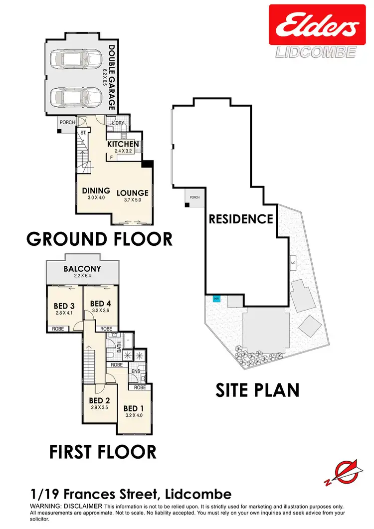 Floorplan of Homely townhouse listing, 1/19-21 FRANCES STREET, Lidcombe NSW 2141