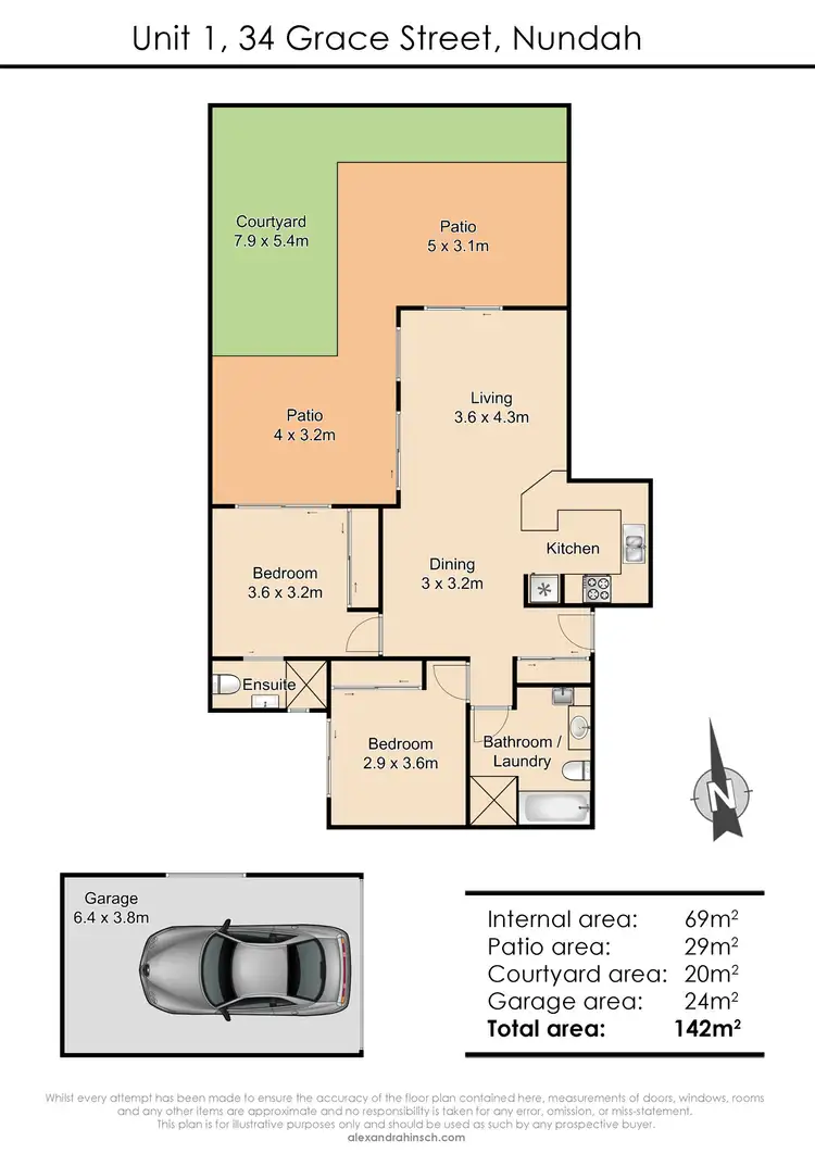 Floorplan of Homely unit listing, 1/34 Grace Street, Nundah QLD 4012