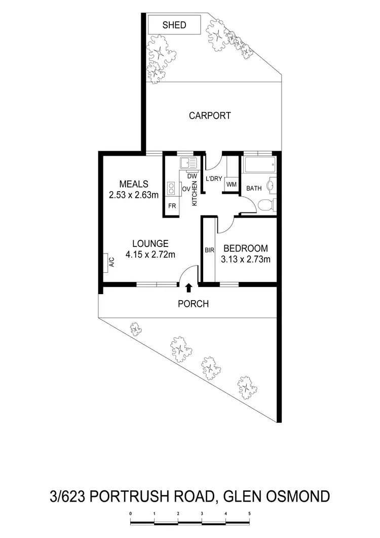 Floorplan of Homely unit listing, 3/623 Portrush Rd, Glen Osmond SA 5064