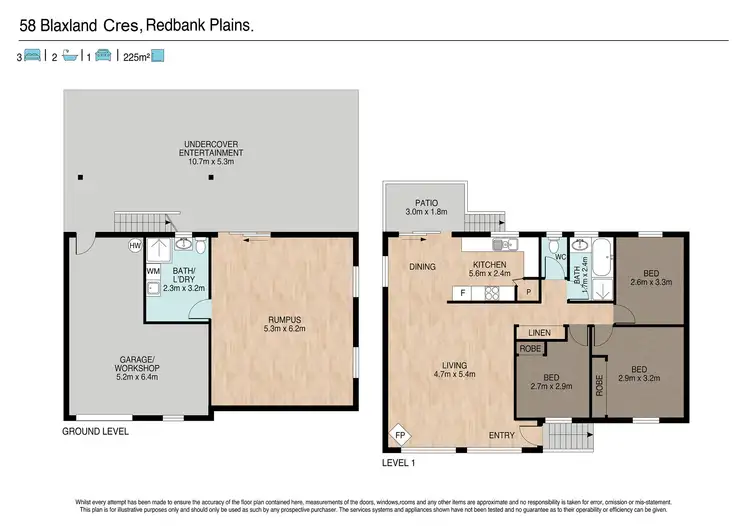 Floorplan of Homely house listing, 58 Blaxland Crescent, Redbank Plains QLD 4301
