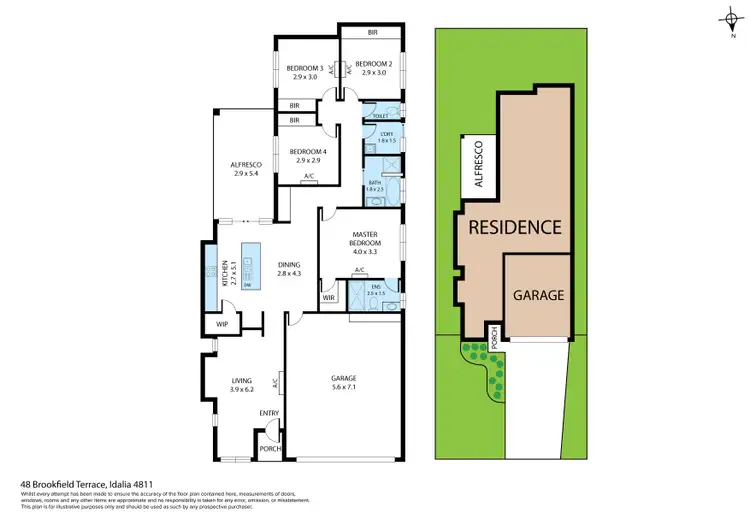 Floorplan of Homely house listing, 48 Brookfield Terrace, Idalia QLD 4811