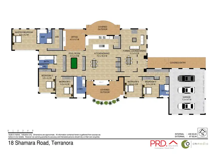 Floorplan of Homely house listing, 18 Shamara Road, Terranora NSW 2486