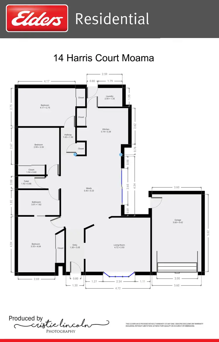 Floorplan of Homely house listing, 14 Harris Court, Moama NSW 2731