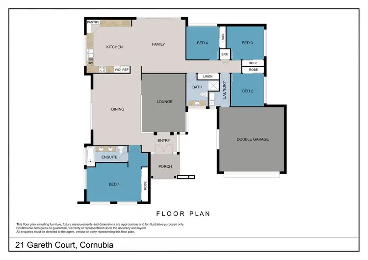 Floorplan of Homely house listing, 21 Gareth Court, Cornubia QLD 4130