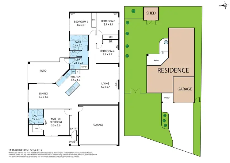 Floorplan of Homely house listing, 14 Thornbill Close, Kelso QLD 4815