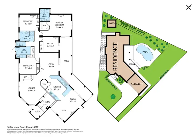 Floorplan of Homely house listing, 10 Grasmere Court, Kirwan QLD 4817