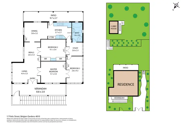 Floorplan of Homely house listing, 17 Potts Street, Belgian Gardens QLD 4810