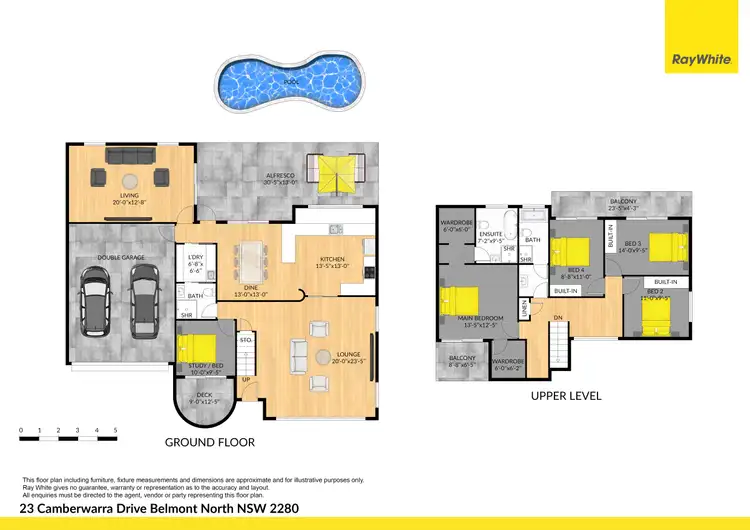 Floorplan of Homely house listing, 23 Camberwarra Drive, Belmont North NSW 2280