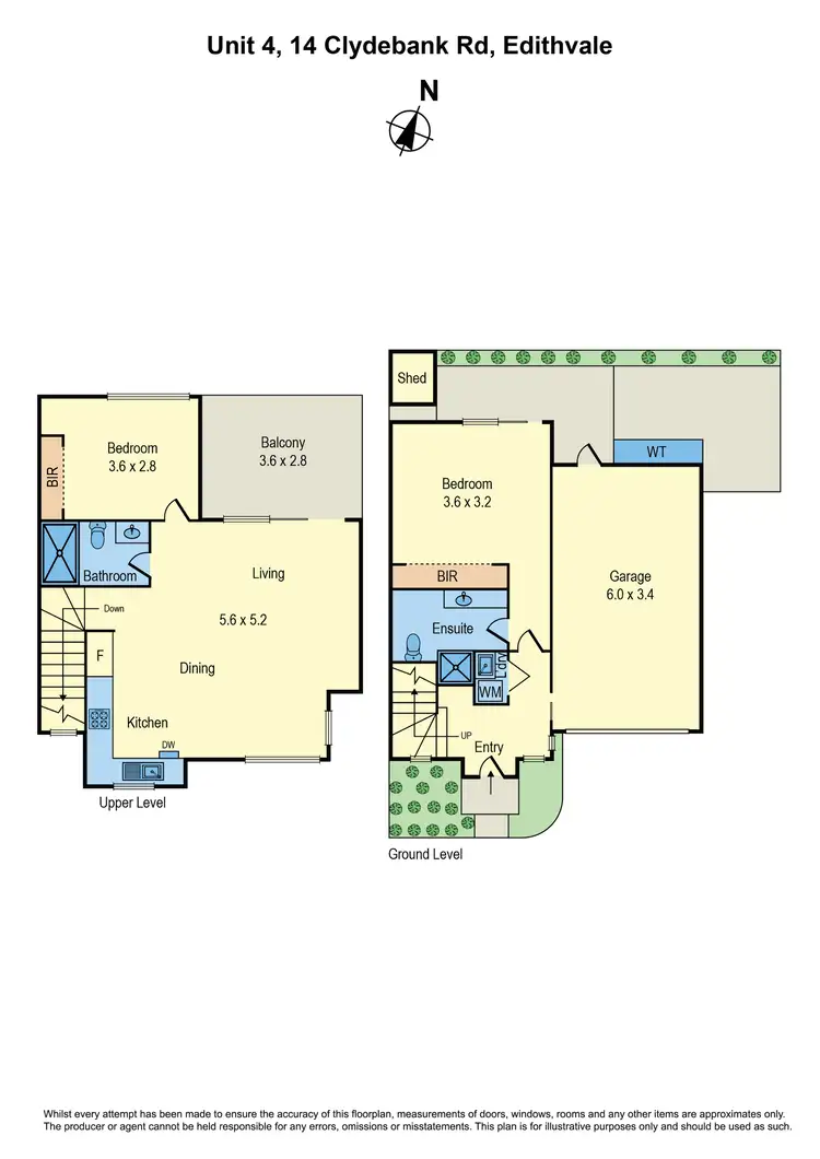 Floorplan of Homely unit listing, 4/14 Clydebank Road, Edithvale VIC 3196