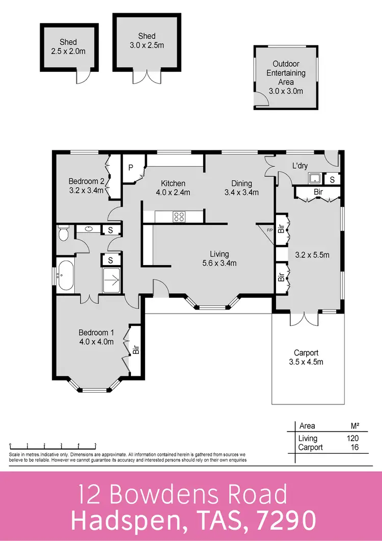 Floorplan of Homely house listing, 12 Bowdens Road, Hadspen TAS 7290