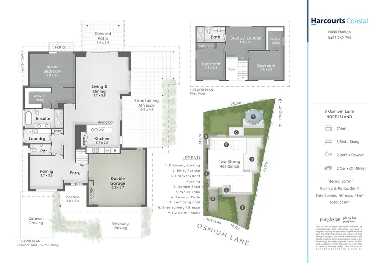 Floorplan of Homely house listing, 5 Osmium Lane, Hope Island QLD 4212