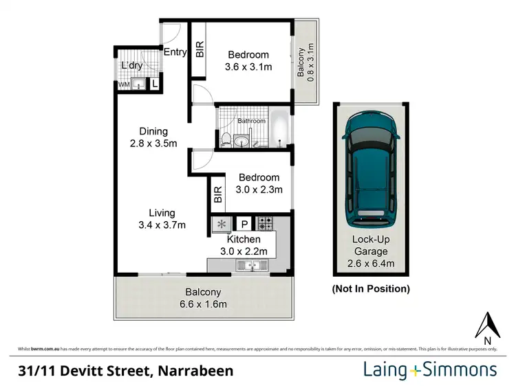 Floorplan of Homely apartment listing, 31/11-21 Devitt Street, Narrabeen NSW 2101